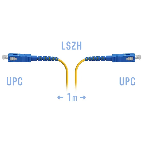 Патчкорд оптический SC/UPC-SC/UPC SM 1 метр, 2мм